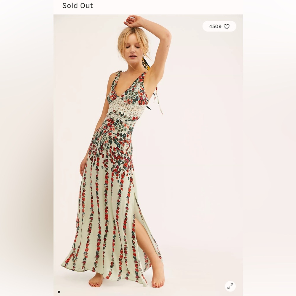 Free people Claire maxi dress. Size XS